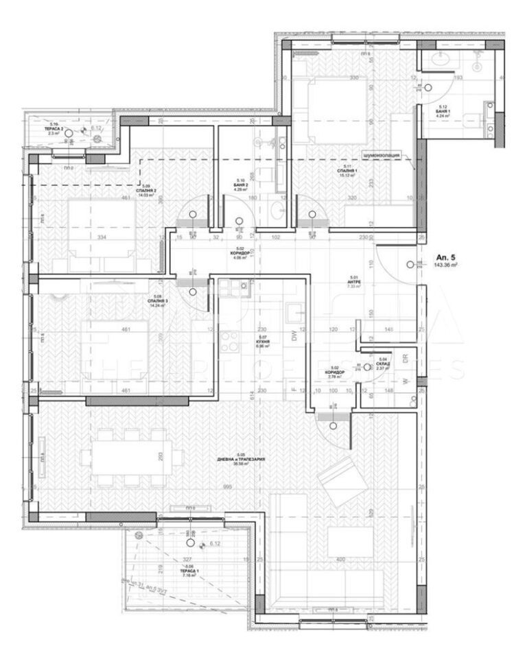 Multi-room apartment in Lozenets district - 0