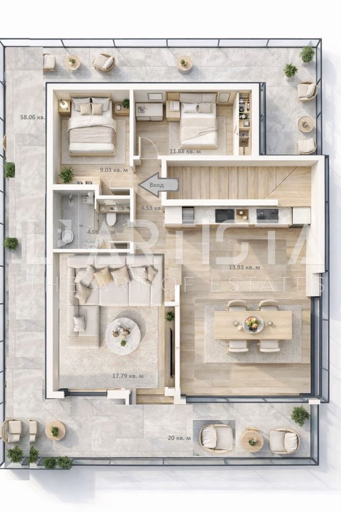 Two-bedroom apartment / penthouse in the Ovcha Kupel neighborhood - 0