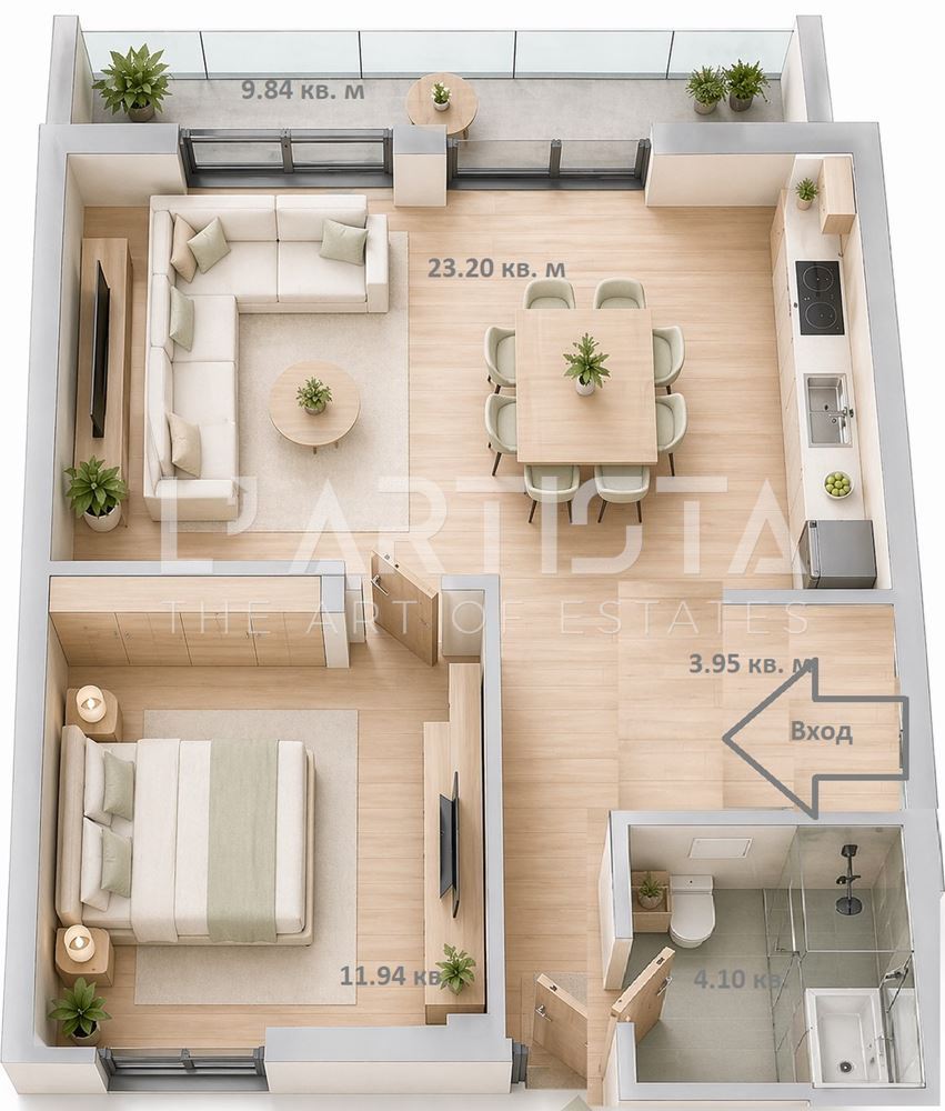 Двустаен апартамент в кв. Овча Купел - 0