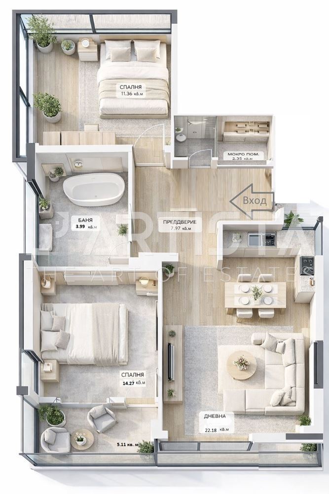 Two-bedroom apartment in the Ovcha Kupel neighborhood - 0