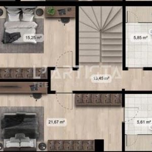 L' Artista продава тристаен мезонет с голям двор в модерен комплекс в ж.к. "Дружба 2"! - 3