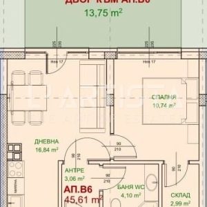 L'Artista продава двустаен апартамент с двор на 5 минути от метростанция " Обеля"! - 2