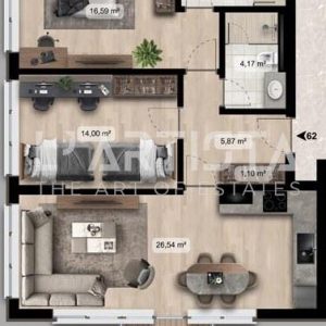 L' Artista продава тристаен апартамент в модерен комплекс в ж.к. "Дружба 2"! - 2