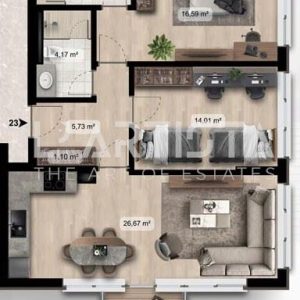 Тристаен апартамент в в модерен комплекс в ж.к. "Дружба 2"! - 2