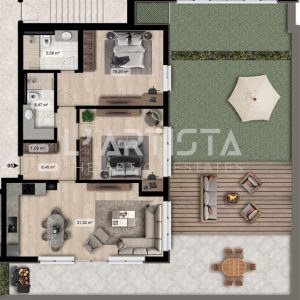 L' Artista продава тристаен апартамент с голям двор в модерен комплекс в ж.к. "Дружба 2"! - 2