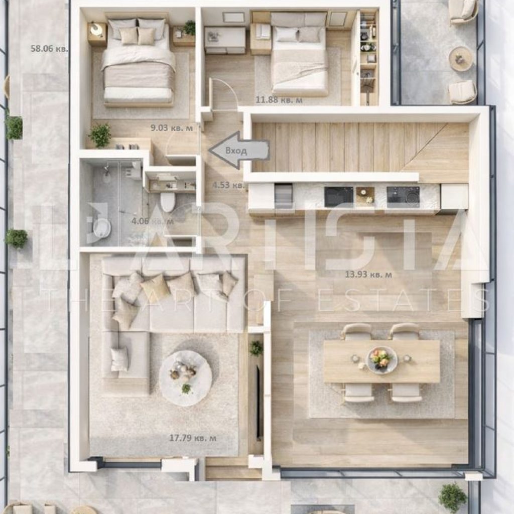 Тристаен апартамент / пентхаус в кв. Овча Купел - 0