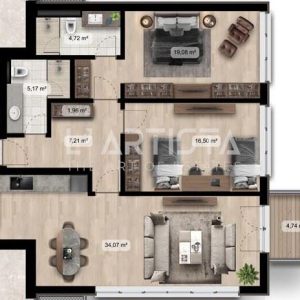 L' Artista продава тристаен апартамент в модерен комплекс в ж.к. "Дружба 2"! - 3