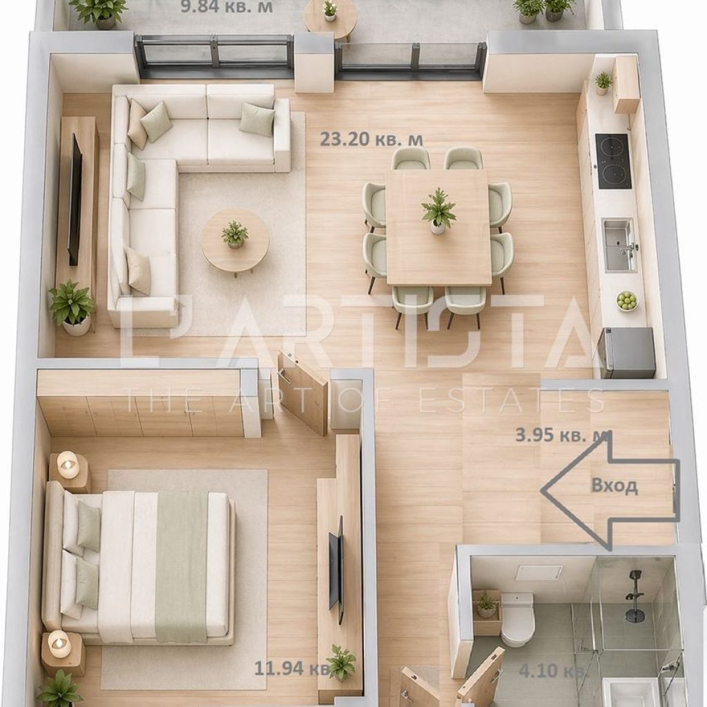 Двустаен апартамент в кв. Овча Купел - 0