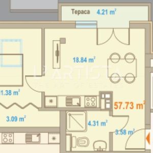 Продава двустаен апартамент - 0