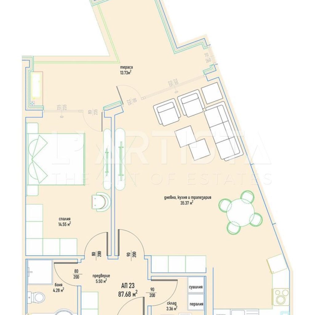 L'Artista presents a one-bedroom apartment in the Malinova Dolina neighborhood, in the "Premium Park" complex. - 0