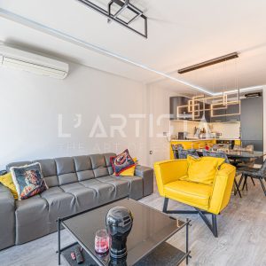 A fully furnished two-bedroom apartment in a gated community in the Boyana 2 neighborhood