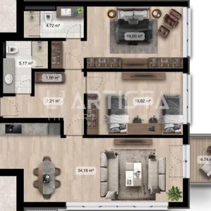 L' Artista is selling a two-bedroom apartment in a modern complex in Druzhba 2 residential district! - 3