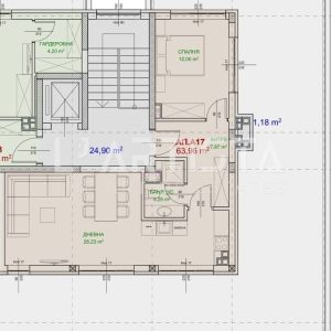 L'Artista продава двустаен апартамент пентхаус на 5 минути т метростанция " Обеля"! - 2