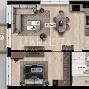 L' Artista продава двустаен апартамент в модерен комплекс в ж.к. "Дружба 2"! - 2