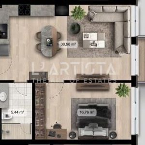 Двустаен апартамент - 4