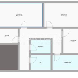 Тристаен апартамент в Банишора - 8